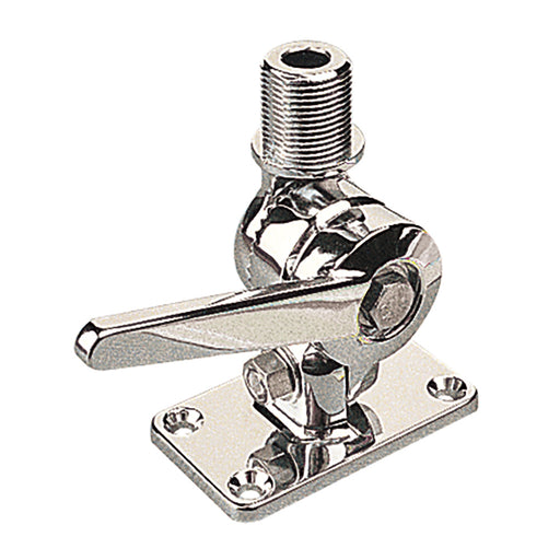 SeaDog Adjustable Antenna Base  Die Cast Zinc Chrome Plated 3293001