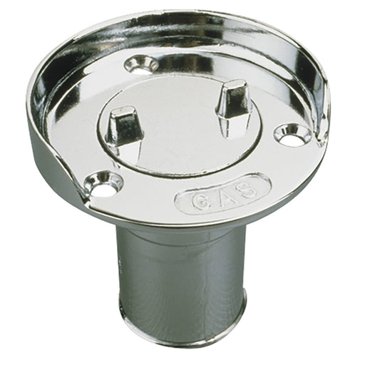 SeaDog Hose Deck Fill wSplash Guard  Die Cast Zinc Chrome Plated 3517501