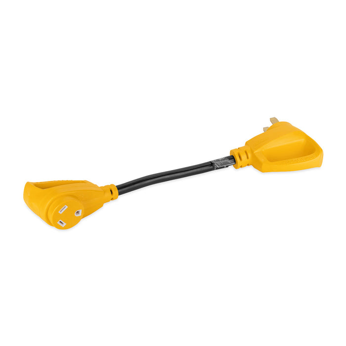 Camco Power Grip 18 Dogbone Adapter  50 Amp Male30 Amp Female 55173