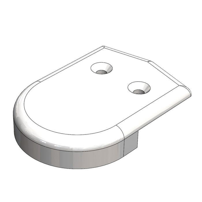 TACO 2 Rub Rail End Cap  White F900001WN