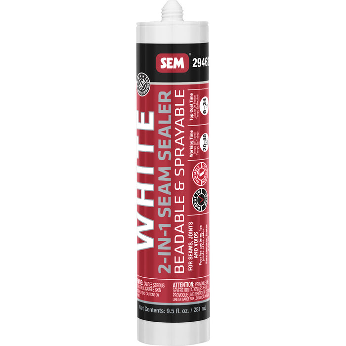 SEM 2IN1 Seam Sealer  95oz Tube  White 29462