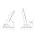 TACO Command Ratchet Hinge  1812  316 Stainless Steel Polished wHard Stop H250048