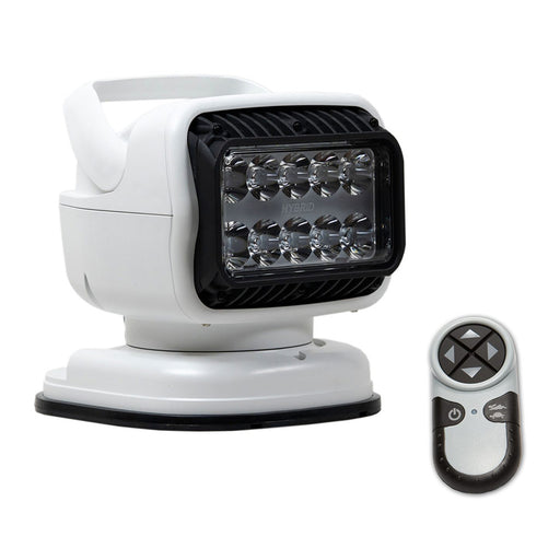 Golight GT Series LED Hybrid Portable Light wPermanent Shoe Mount Handheld Wireless Remote  12V  White 79008GT