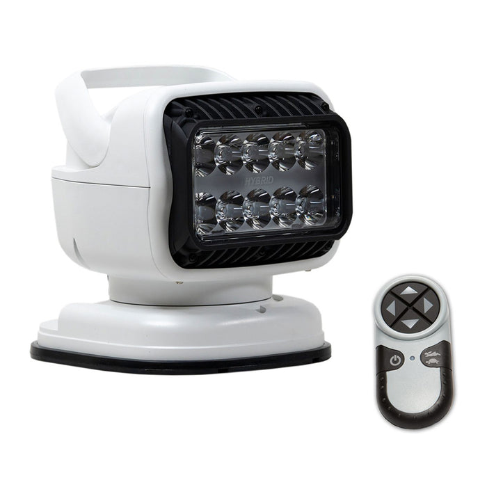 Golight GT Series LED Hybrid Portable Light wPermanent Shoe Mount Handheld Wireless Remote  12V  White 79008GT