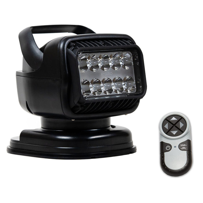 Golight GT Series LED Hybrid Portable Light wMagnetic Shoe Mount Handheld Wireless Remote  12V  Black 79518GT