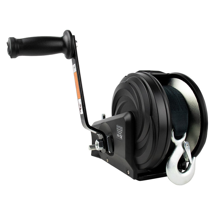 Powerwinch Select Series Winch 2000lb 2 Speed 8 Crank Arm  Carbon Black 21400W20008BR