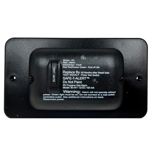 SafeTAlert 80 Series Black Propane Gas Alarm  12V 80441BLTR