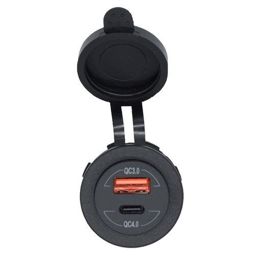 Bluewater Round Dual USBUSBC Charger 30004001A