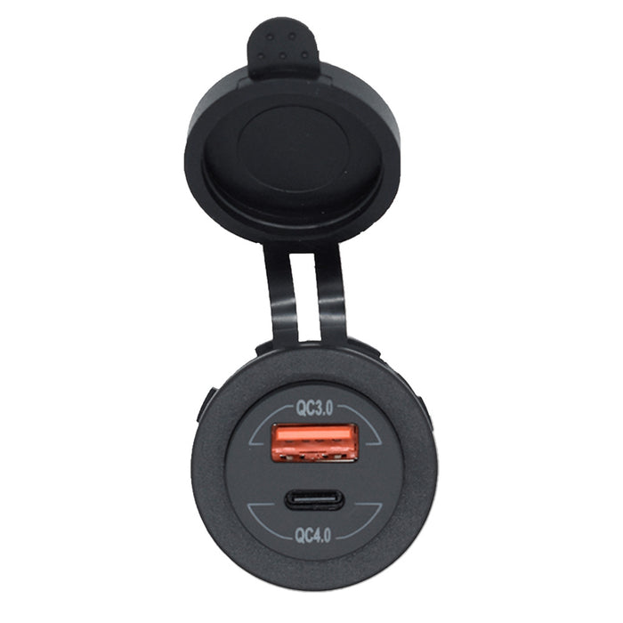 Bluewater Round Dual USBUSBC Charger 30004001A