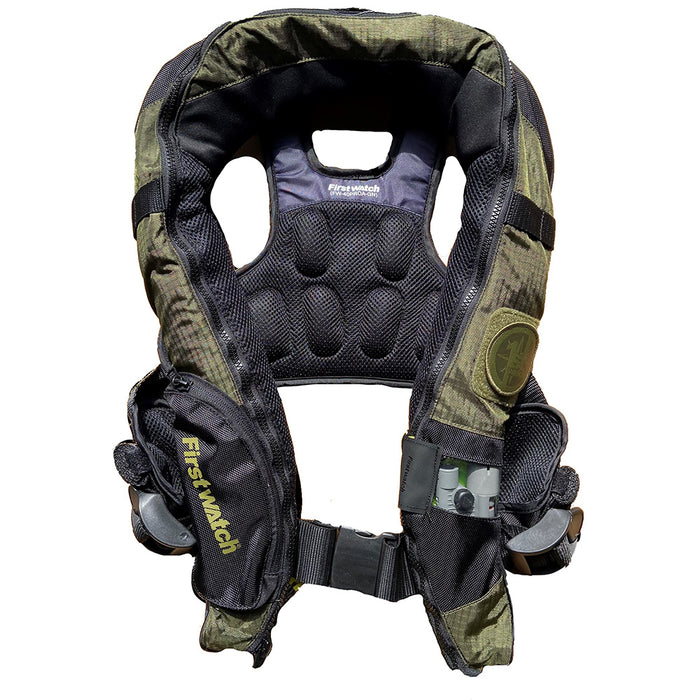 First Watch AutoManual Convertible 38G Inflatable PFD  Green FW40PROAMGN