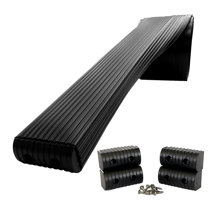 Caliber BunkWrap Kit  Black 16 x 2 x 4 Roll  4 Caps  HRDW Roll  4 Endcaps  Stainless Steel Hardware 23050BK