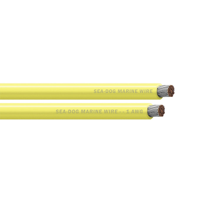 SeaDog 1 AWG Yellow Battery Cable  25 8001030