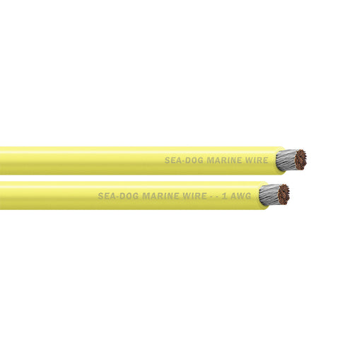 SeaDog 1 AWG Yellow Battery Cable  100 8001032