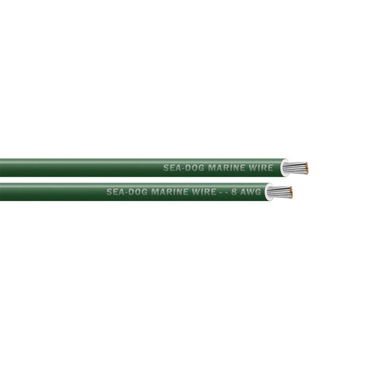 SeaDog 8 AWG Green Primary Wire  100 8008042