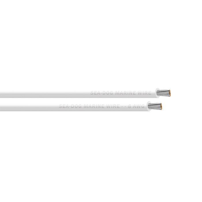 SeaDog 8 AWG White Primary Wire  250 8008054