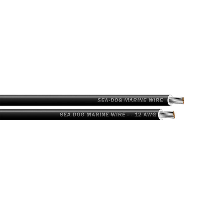 SeaDog 12 AWG Black Primary Wire  100 8012012