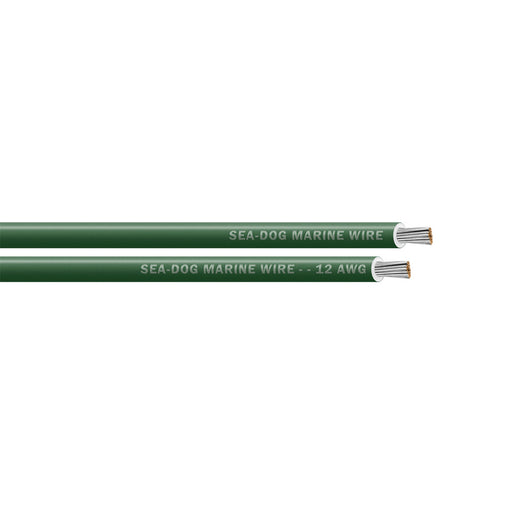 SeaDog 12 AWG Green Primary Wire  1000 8012049