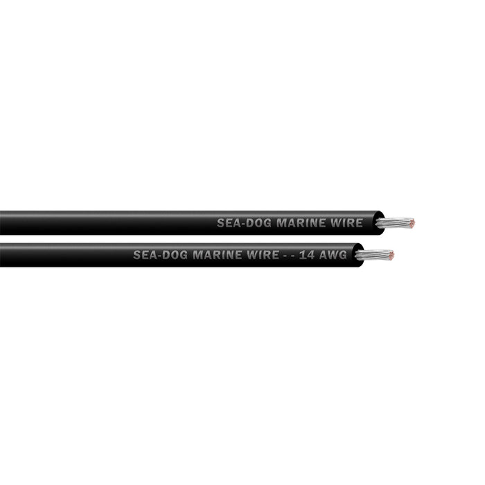 SeaDog 14 AWG Black Primary Wire  25 8014010