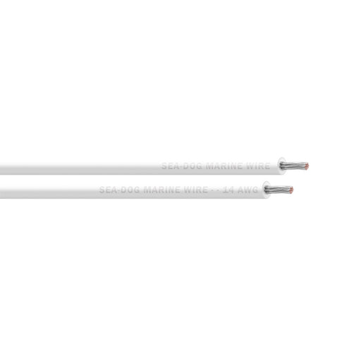 SeaDog 14 AWG White Primary Wire  25 8014050