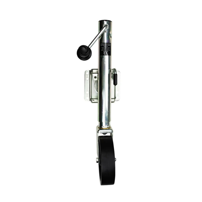 Powerwinch Saltwater Series Jack  1500lb BoltOn Single Wheel Zinc 500 HR Salt Spray 21600J1500B1ZR