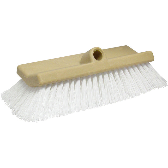 Star brite 10 BiLevel Boat Cleaning Brush  Stiff Bristle White Scrubber 40016