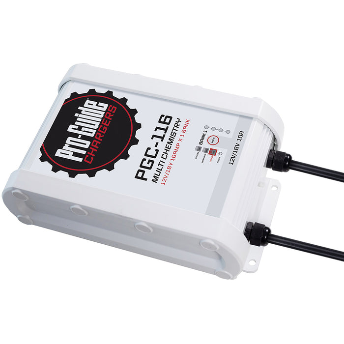 ProGuide 1 Bank OnBoard Battery Charger  12V16V  10Amp PGC116
