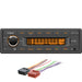 VDO 12V Radio wFM RDS Tuner MP3WMAUSBBluetooth  Orange Illumination  Includes Power Speaker Wire Harness TRW312UBORK