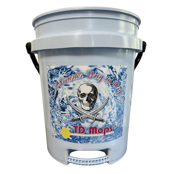 TD Mop TD Grip Bucket  Light Blue  5 Gallon BLUEGRIP