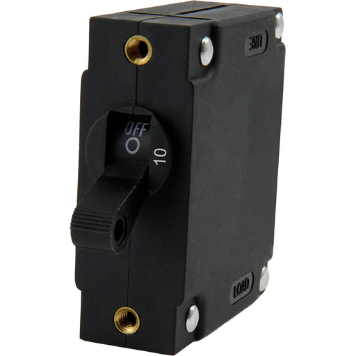 Egis A Series Black Toggle Panel Mount Circuit Breaker  Single Pole 10A 321110