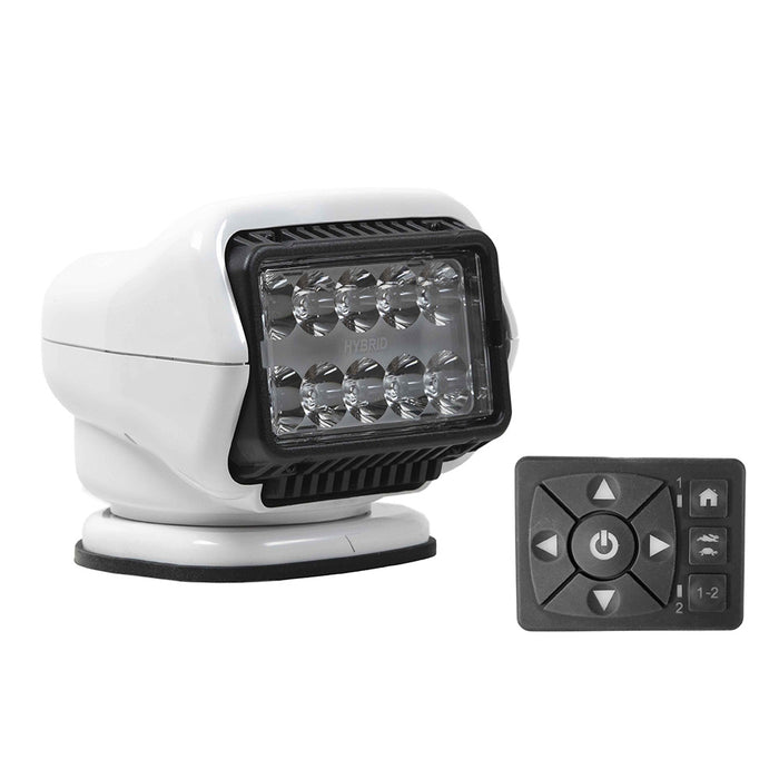 Golight Stryker ST Series LED Hybrid Light  Permanent Mount  Wired Dash Remote  12V  White 30208ST