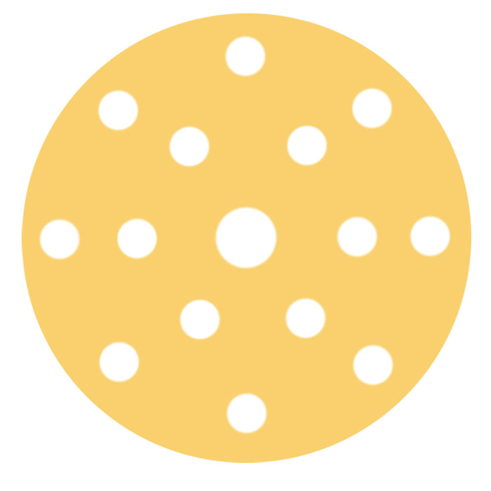 RUPES MULTIPURPOSE Paper Abrasive Discs 150mm 6  15 Holes  P80 Grit Box of 100pcs 945PD080