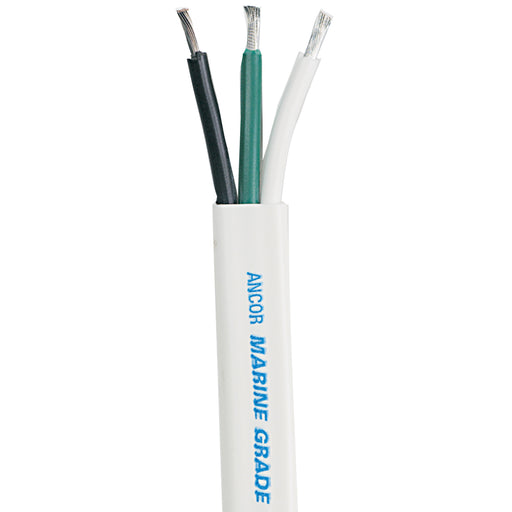 Ancor White Triplex Cable  103 AWG  WhiteBlackGreen Sold by the Foot 1311FT