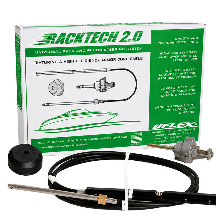 Uflex Racktech  20 High Efficiency Rack  Pinion System Kit  17 Cable RACKTECH2017