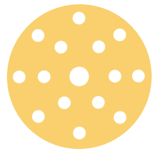 RUPES MULTIPURPOSE Paper Abrasive Discs 150mm 6  15 Holes  P40 Grit Box of 50pcs 945PD040