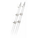 Rupp 18 White Carbon Fiber Telescoping Outrigger Poles 15 Diameter Pair A01800CFTW