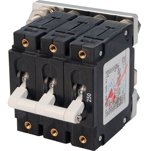 Blue Sea 7270 250A CSeries Triple Pole Toggle DC Circuit Breaker 7270