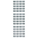 Blue Sea 8217 Grey Small Format Label Kit  60 Labels 8217