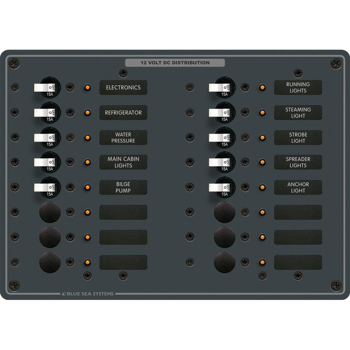 Blue Sea 8377 Panel DC 16 Position 8377