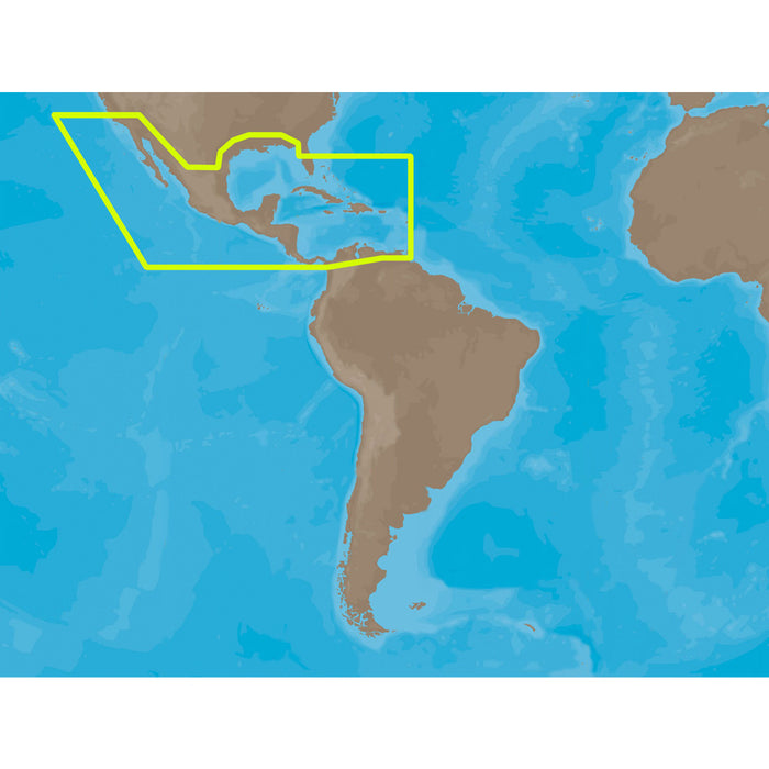 CMAP MAX NAM027  Central America  The Caribbean  SD Card NAM027SDCARD