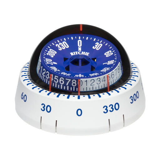 Ritchie XP98W XPort Tactician Compass  Surface Mount  White XP98W