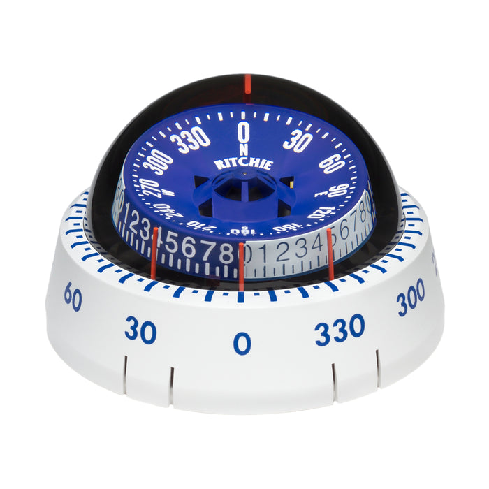 Ritchie XP98W XPort Tactician Compass  Surface Mount  White XP98W