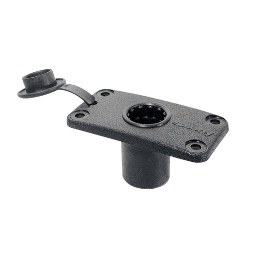 Scotty 244 Flush Deck Mount wRain Cap 244BK