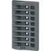 Blue Sea 4378 WeatherDeck Water Resistant Circuit Breaker Panel  8 Position  Grey 4378
