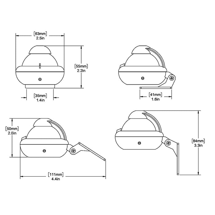 Ritchie X10BM RitchieSport Compass  Bracket Mount  Black X10BM
