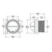 Ritchie V537W Explorer Compass  Bulkhead Mount  White Dial V537W