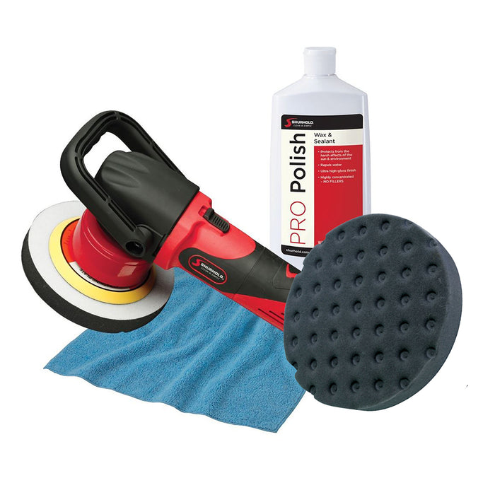 Shurhold Dual Action Polisher Start Kit wPro Polish Pad  MicroFiber Towel 3101