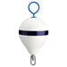 Polyform 135 CM Mooring Buoy wGalvanized Iron  White Blue Stripe CM2 WHT WSTR