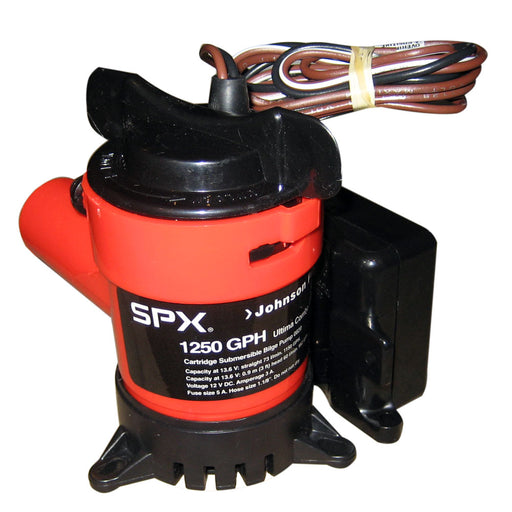 Johnson Pump 1250 GPH Ultima Combo Pump 118 Hose 12V 0820300