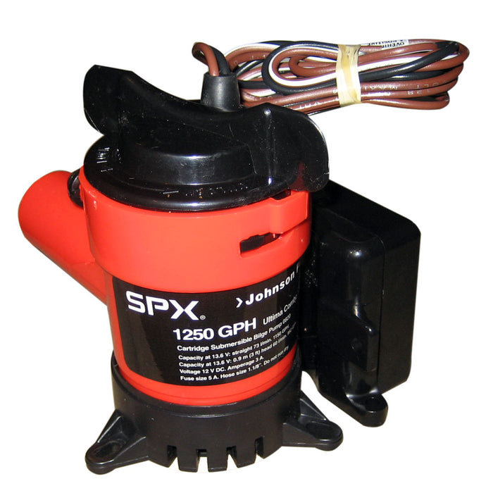 Johnson Pump 1250 GPH Ultima Combo Pump 118 Hose 12V 0820300
