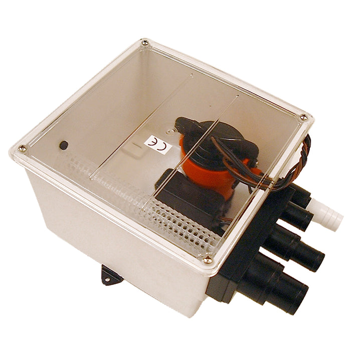 Johnson Pump 1000 GPH Multi Port Shower Sump Pump 12V wSwitch 57151